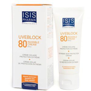 Kem Chống Nắng Cho Da Nhạy Cảm Isis Pharma Uveblock 80 Invisible Cream Spf 50+ 40Ml