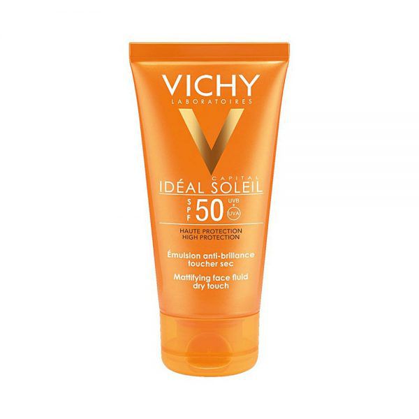 Kem Chống Nắng Không Gây Nhờn Rít Vichy Idéal Soleil Mattifying Face Fluid Dry Touch Spf 50 50Ml