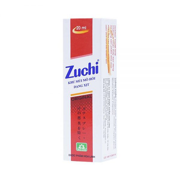 Khử Mùi Mồ Hôi Dạng Xịt Zuchi 20 Ml