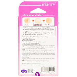 Miếng Dán Mụn Miacare Acne Patch For Day 12 Miếng