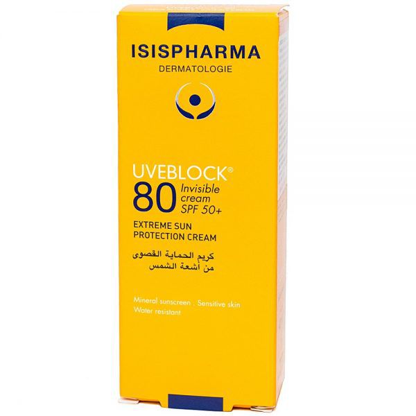 Kem Chống Nắng Có Màu Cho Da Nhạy Cảm Isis Pharma Uveblock 80 Tinted Cream Spf 50+ 40Ml