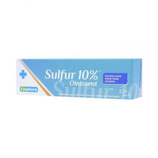 Crevil Sulfur 10 Ointment Cospharm 30G Kem Ngừa Trị Mụn