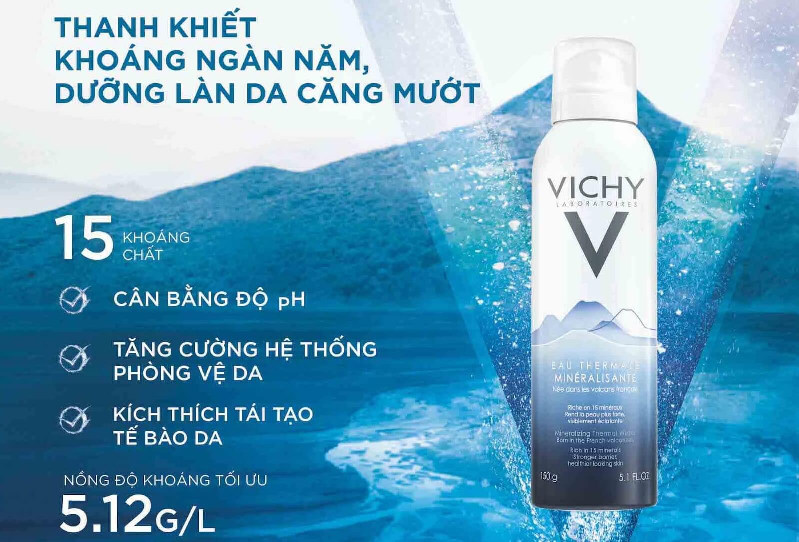 Cách sử dụng xịt khoáng Vichy tăng hiệu quả cấp ẩm cho da 1