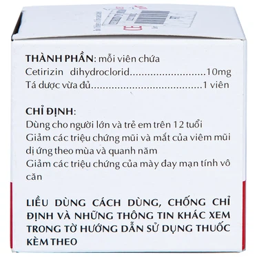00017466 Cetirizin Thanh Nam 10x10 1 Vien 24h 5193 6066 Large 0317a34815