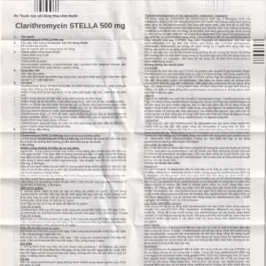 00001911 Thuoc Clarithromycin Stada 500mg Stella Dieu Tri Nhieu Benh Nhiem Trung Do Vi Khuan 28 Vien 1672138880 90465f3723