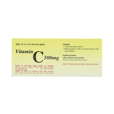 00014912 Vitamin C 500mg Vidipha 10x10 Bao Phim 4089 5bbc Large 327195bdb9